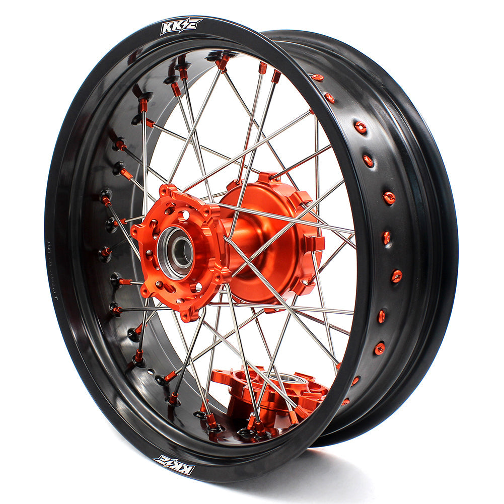 KKE 17Inch CUSH Drive Supermoto Wheels Rims For KTM690 SMC 2007-2011 For KTM690 Enduro R 2008-2022 - Howling Moto