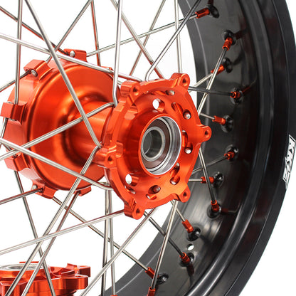 KKE 17Inch CUSH Drive Supermoto Wheels Rims For KTM690 SMC 2007-2011 For KTM690 Enduro R 2008-2022 - Howling Moto