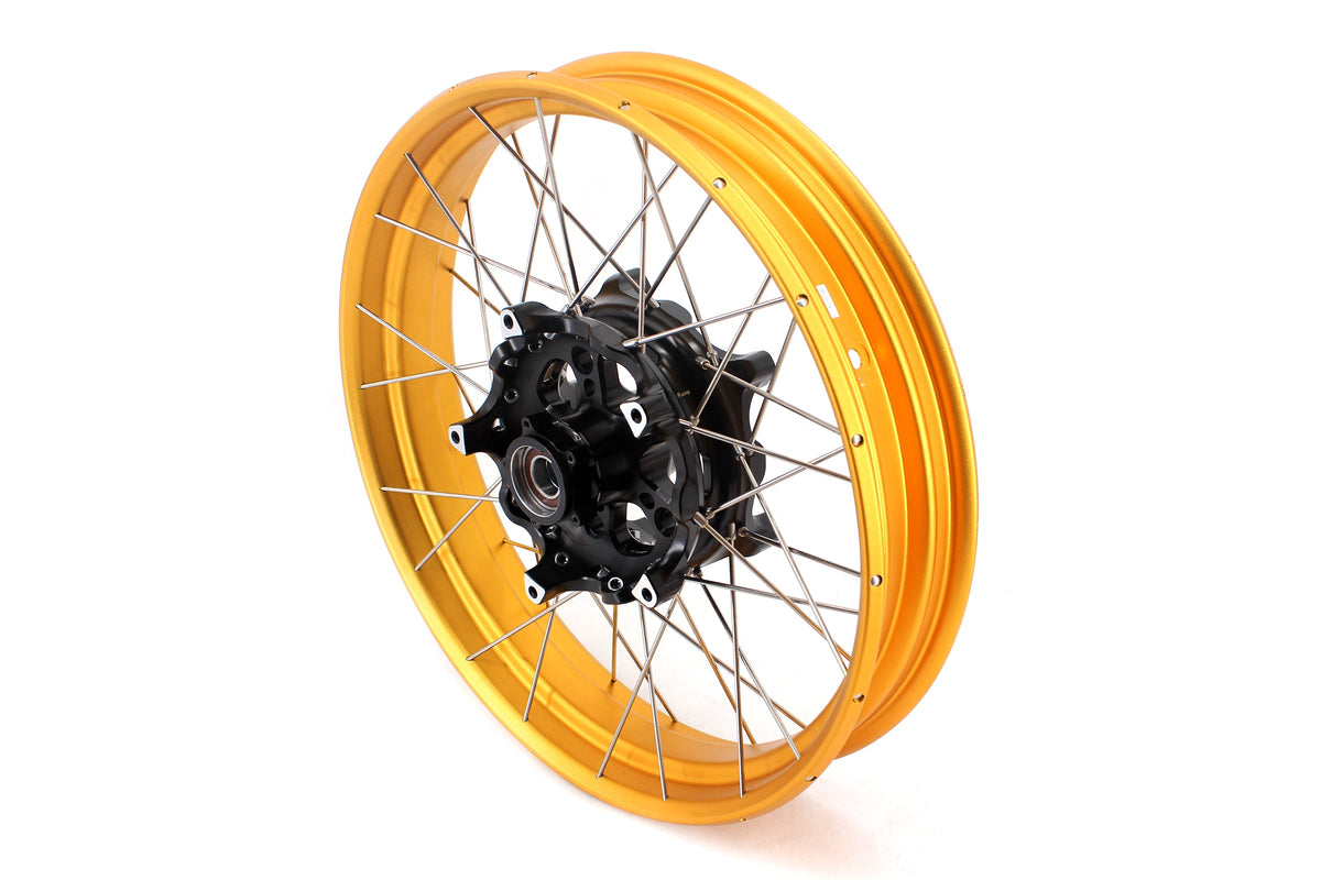VMX-Racing 3.0*19inch & 4.25*17inch Tubeless Wheels Compatible with BMW F800GS 2024-2025 Gold Rims
