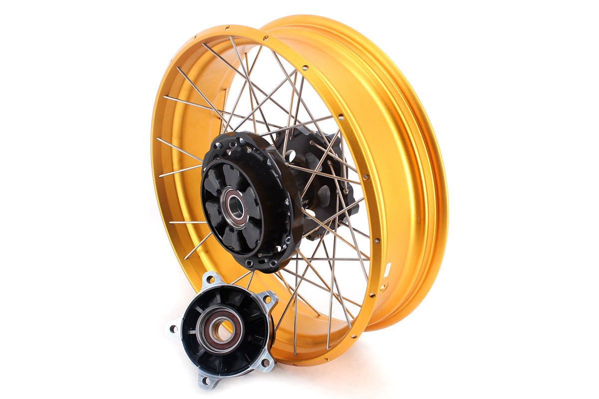 VMX-Racing 3.0*19inch & 4.25*17inch Tubeless Wheels Compatible with BMW F800GS 2024-2025 Gold Rims