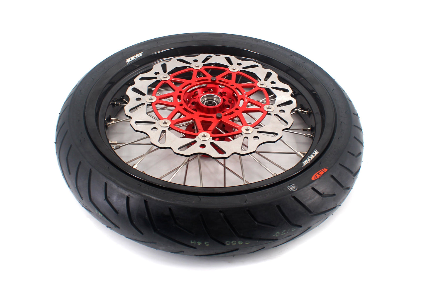 KKE 3.5/4.25*17inch Supermoto Wheels Tires For HONDA XR400R XR600R Discs - Howling Moto