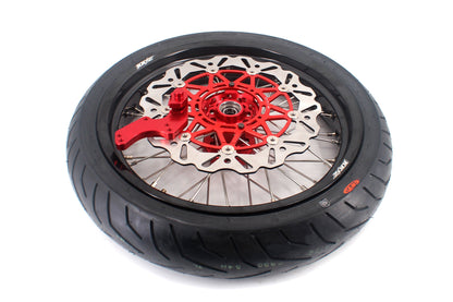 KKE 3.5 & 4.25*17inch XR650R 2000-2008 CST Tire Supermoto Motard Wheels For HONDA