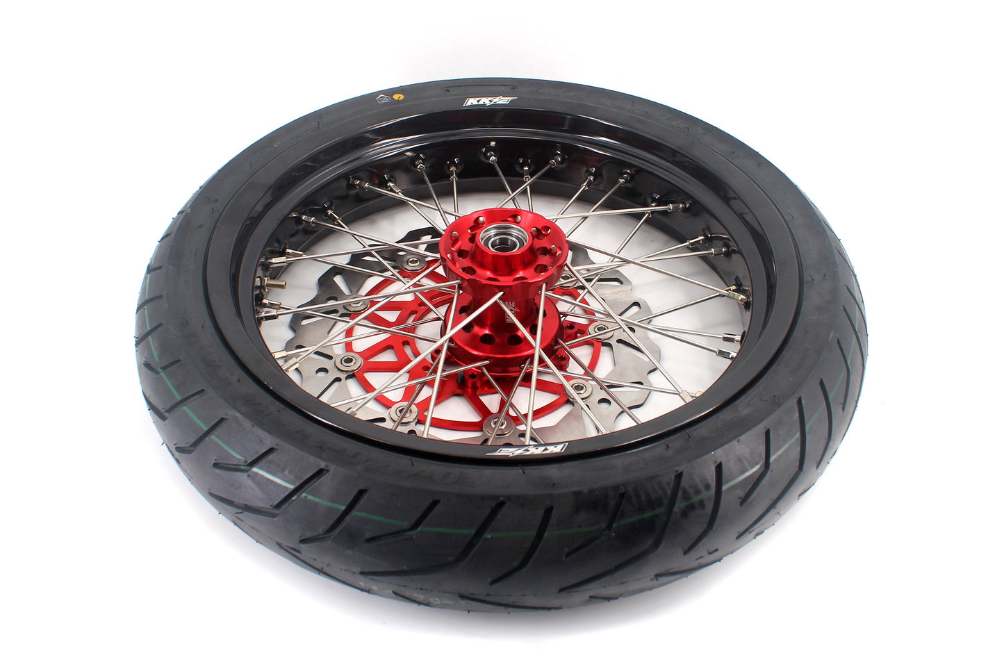 KKE 3.5/4.25*17inch Supermoto Wheels Tires For HONDA XR400R XR600R Discs - Howling Moto