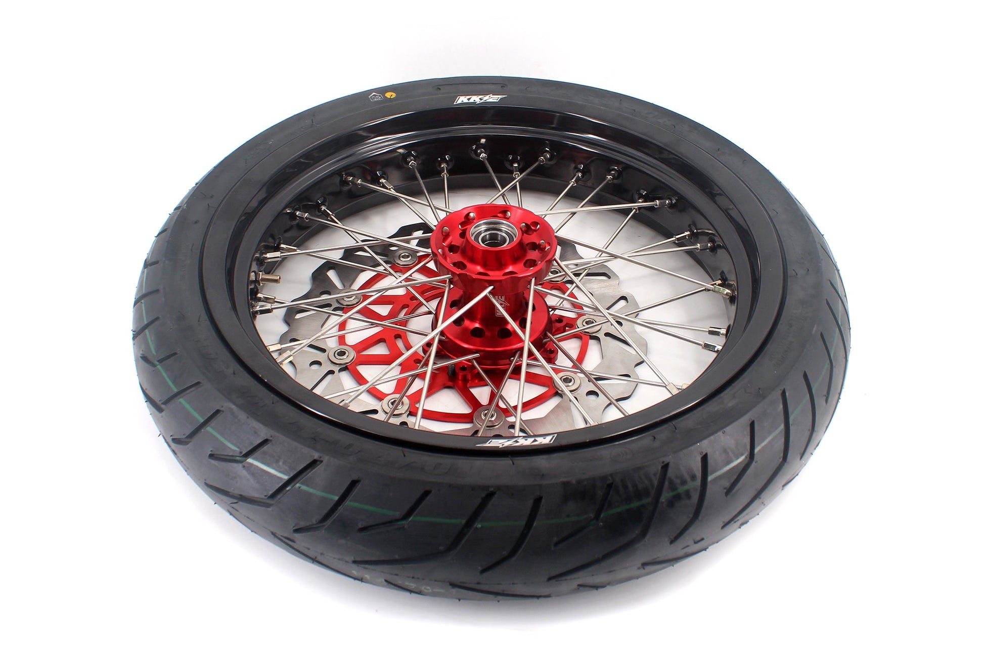 KKE 3.5/4.25*17inch Supermoto Wheels Tires For HONDA XR400R XR600R Discs - Howling Moto