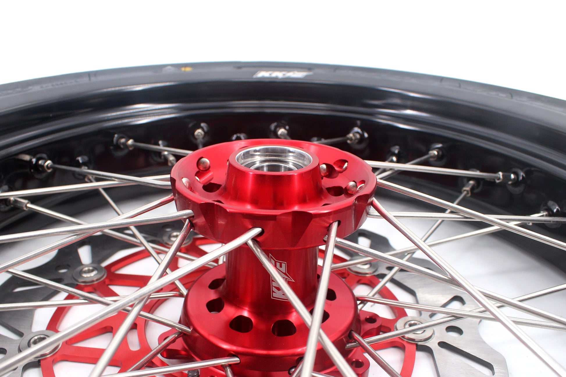 KKE 3.5/4.25*17inch Supermoto Wheels Tires For HONDA XR400R XR600R Discs - Howling Moto