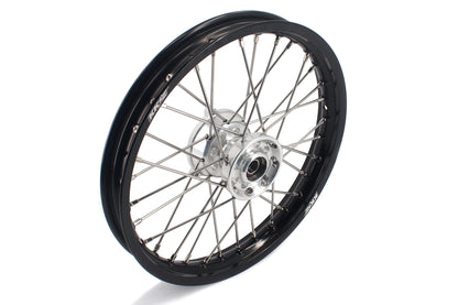 KKE 14 & 12 Small Kid's Wheels Rims Set for KTM 65 SX 2002-2024 Silver&Black - Howling Moto