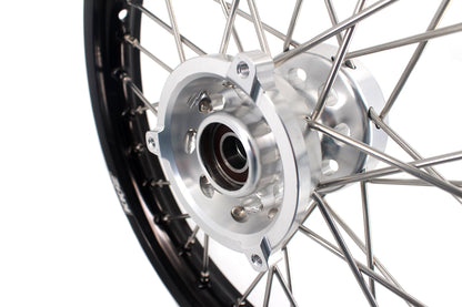 KKE 14 & 12 Small Kid's Wheels Rims Set for KTM 65 SX 2002-2024 Silver&Black - Howling Moto