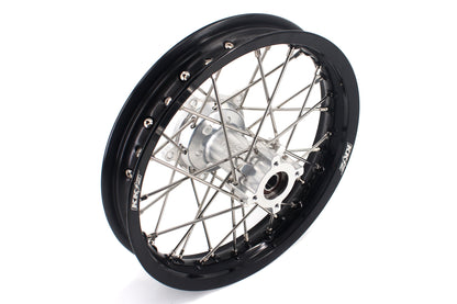 KKE 14 & 12 Small Kid's Wheels Rims Set for KTM 65 SX 2002-2024 Silver&Black - Howling Moto