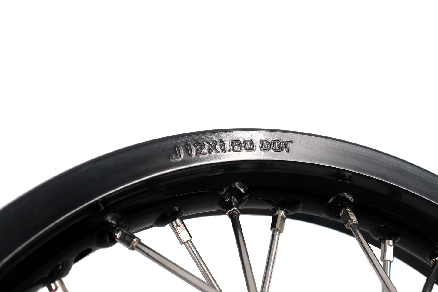 KKE 14 & 12 Small Kid's Wheels Rims Set for KTM 65 SX 2002-2024 Silver&Black - Howling Moto