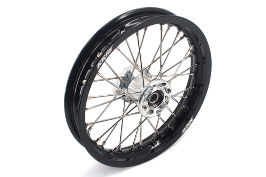 KKE 12 & 10 Kid's Wheels For KTM SX50 2014-2023 For Gas Gas MC50 2021-2024  Mini Bike Silver&Black - Howling Moto