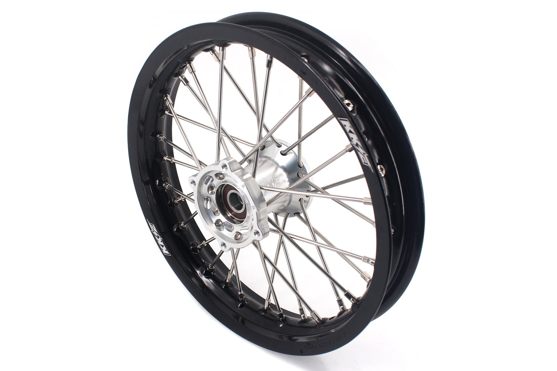 KKE 12 & 10 Kid's Wheels For KTM SX50 2014-2023 For Gas Gas MC50 2021-2024  Mini Bike Silver&Black - Howling Moto
