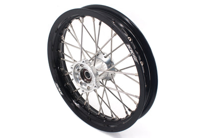 KKE 12 & 10 Kid's Wheels For KTM SX50 2014-2023 For Gas Gas MC50 2021-2024  Mini Bike Silver&Black - Howling Moto
