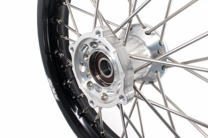 KKE 12 & 10 Kid's Wheels For KTM SX50 2014-2023 For Gas Gas MC50 2021-2024  Mini Bike Silver&Black - Howling Moto