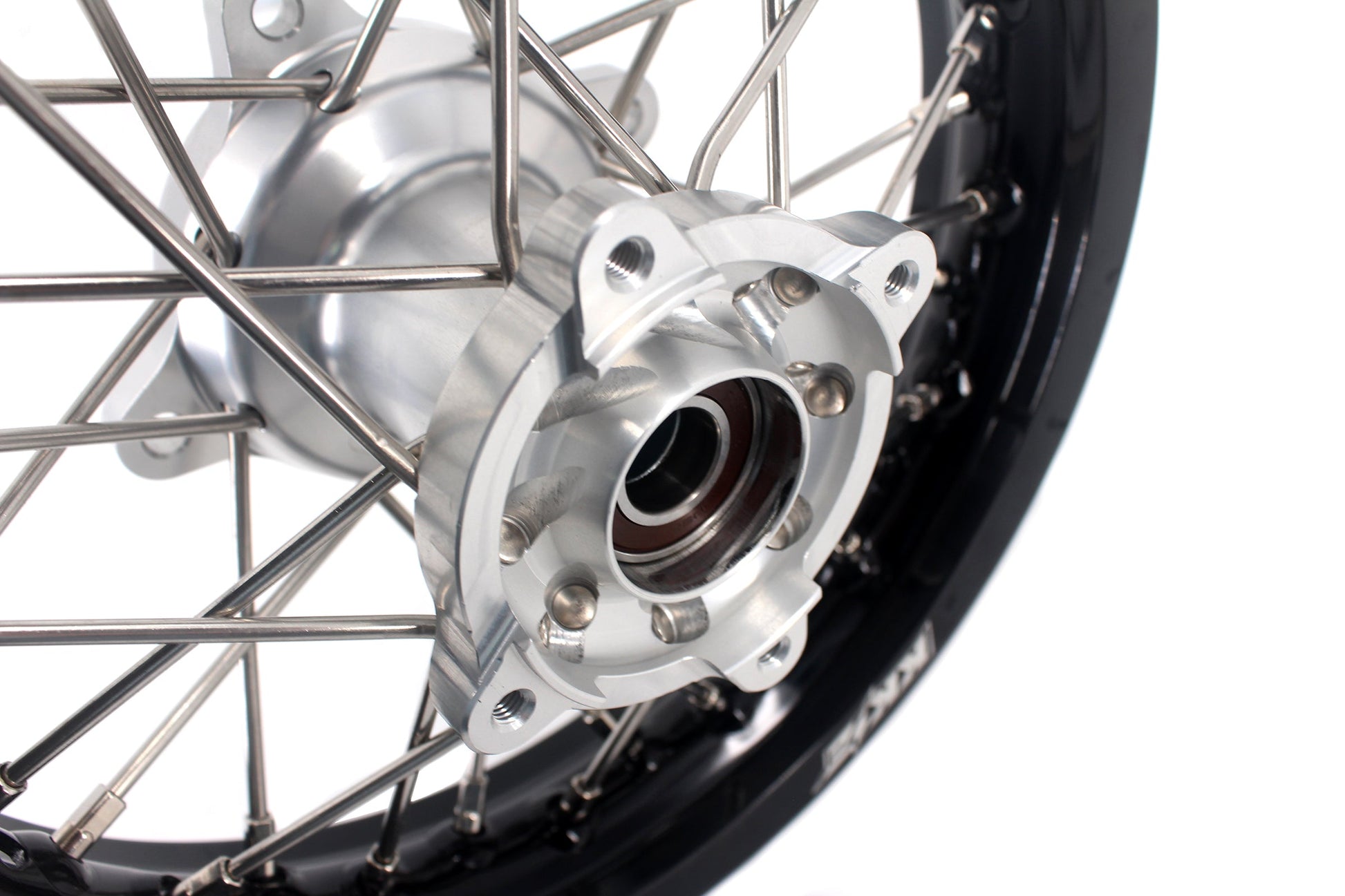 KKE 12 & 10 Kid's Wheels For KTM SX50 2014-2023 For Gas Gas MC50 2021-2024  Mini Bike Silver&Black - Howling Moto