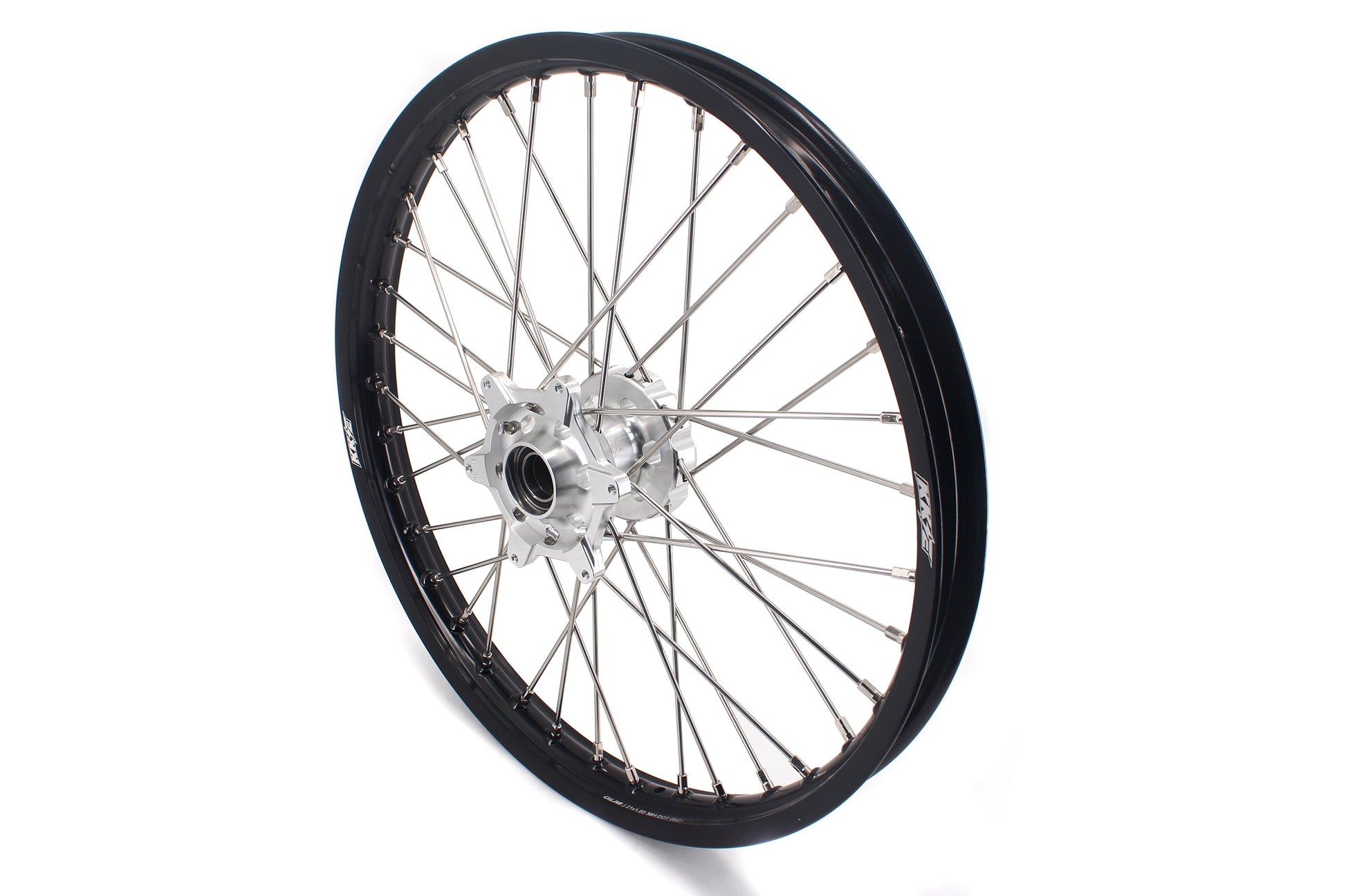 KKE 21 & 19 Mx Rims for KTM EXC EXC-F EXC-W 125-530CC 2003-2024 Silver&Black - Howling Moto