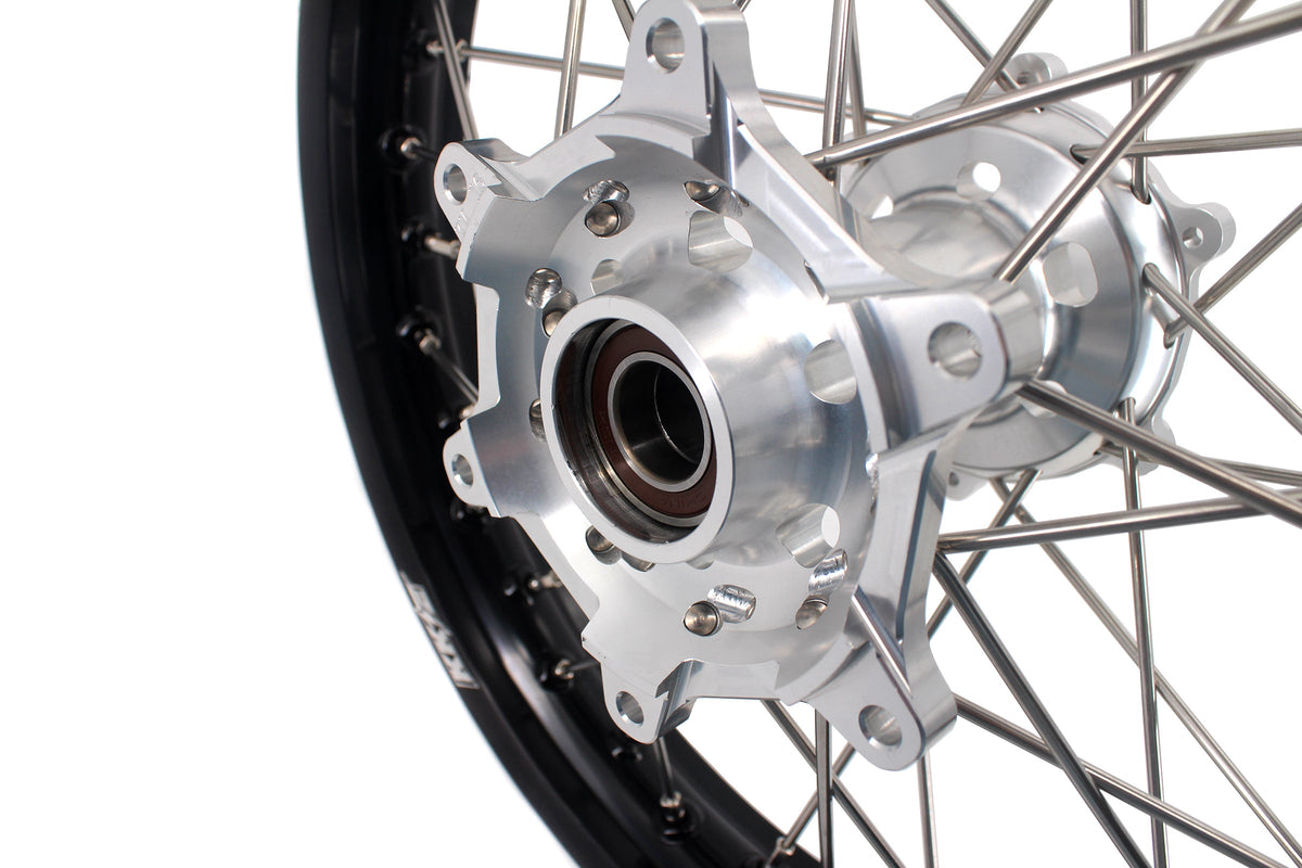 KKE 21/18 Enduro Rim Wheels For KTM EXC EXC-F EXC-W XCW 125-530CC 2003-2025 Silver Hubs