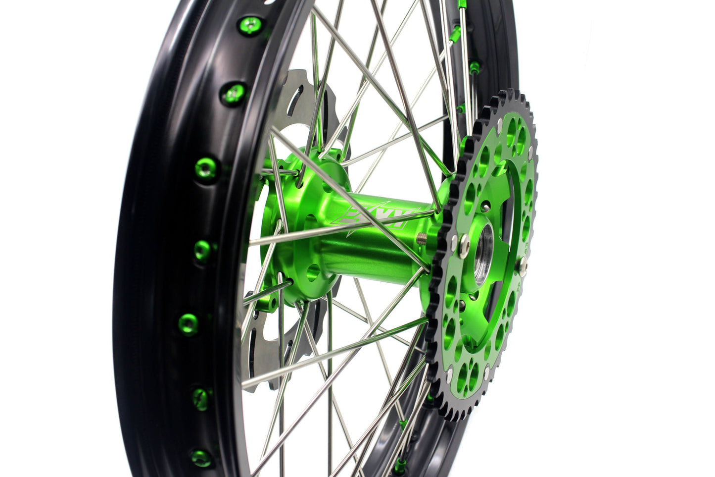 KKE 21in. 19in. Wheels For KAWASAKI KX125 KX250 1993-2002 Off Road Spoke Billet Rims