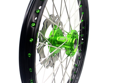KKE 21in. 19in. Wheels For KAWASAKI KX125 KX250 1993-2002 Off Road Spoke Billet Rims
