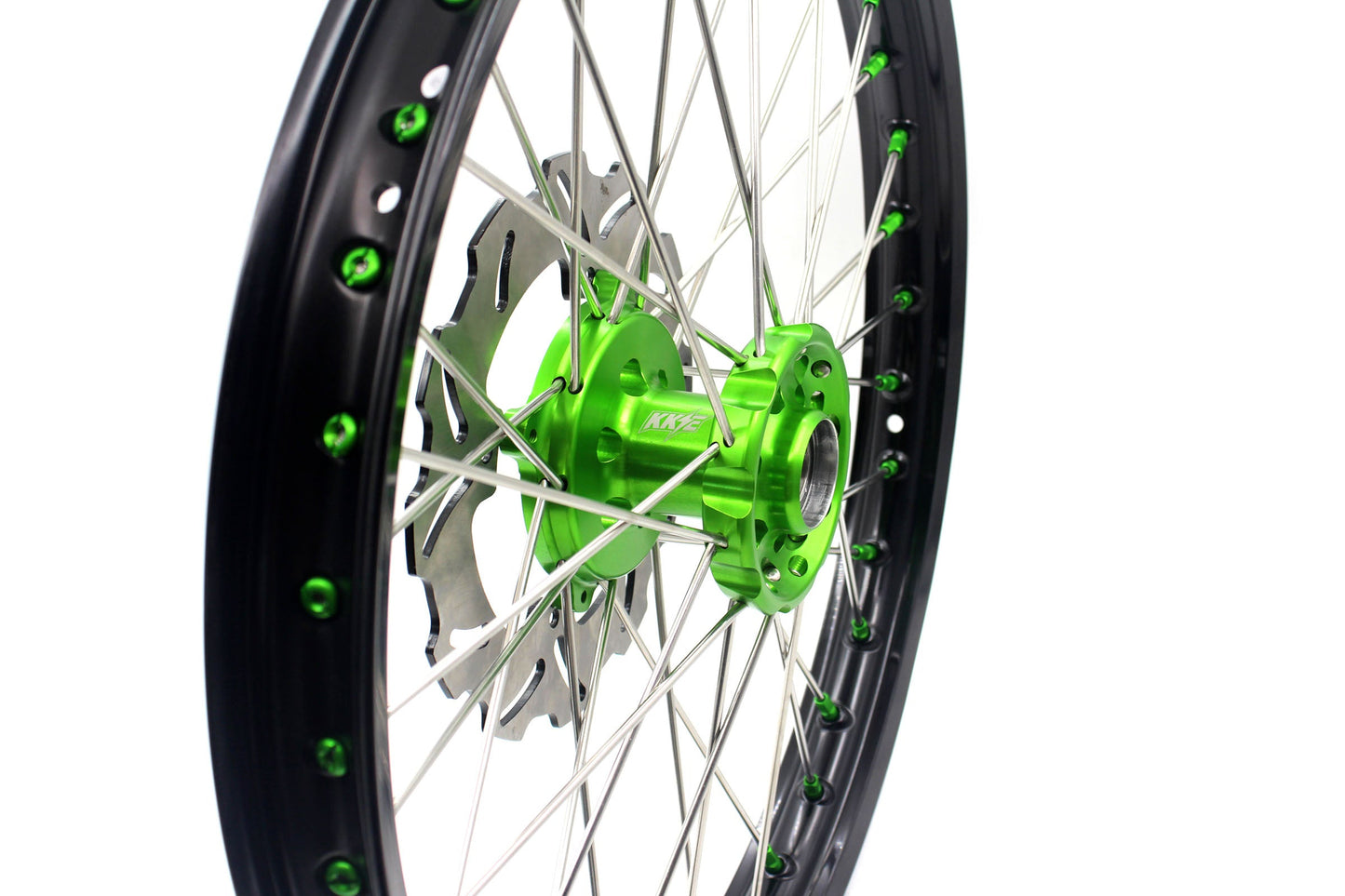 KKE 21" 19" Motorcycle Dirtbike Wheels Rims Fit KAWASAKI KX250F 450F 2015 2016 2017 2018 - Howling Moto