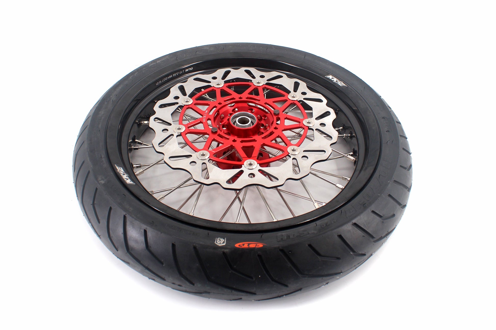 KKE CUSH DRIVE 17 Inch Supermoto Tires Rims Fit HONDA CRF250X CRF450X 2005-2018 - Howling Moto