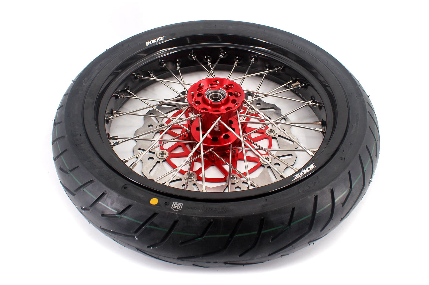 KKE CUSH DRIVE 17 Inch Supermoto Tires Rims Fit HONDA CRF250X CRF450X 2005-2018 - Howling Moto