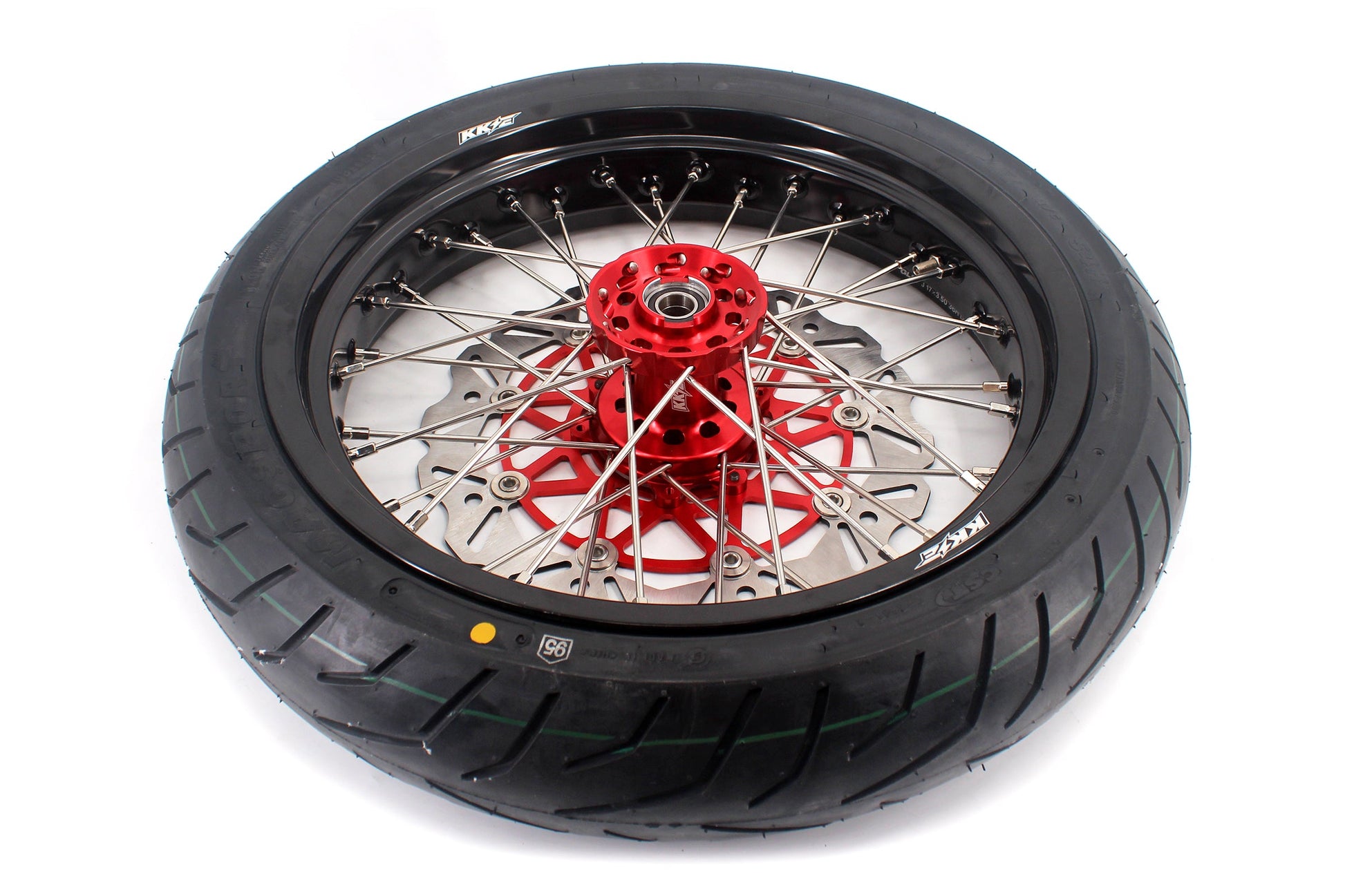 KKE CUSH DRIVE 17 Inch Supermoto Tires Rims Fit HONDA CRF250X CRF450X 2005-2018 - Howling Moto