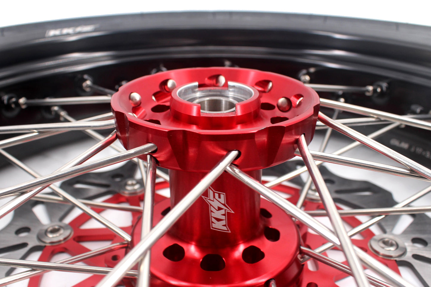 KKE CUSH DRIVE 17 Inch Supermoto Tires Rims Fit HONDA CRF250X CRF450X 2005-2018 - Howling Moto