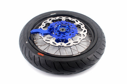 KKE 3.5/4.25*17inch CUSH DRIVE Supermoto Wheels For YAMAHA YZ125 YZ250 YZ450FX YZ250F YZ450F WR450F Tires - Howling Moto