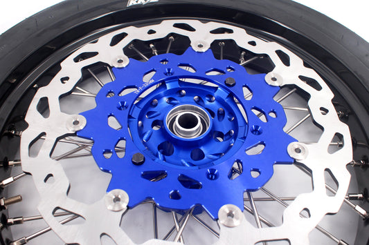 KKE 3.5/4.25*17inch Cush Drive Rims Tires For YAMAHA WR250F 2001-2019 WR450F 2003-2018 Blue Hub - Howling Moto