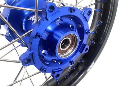 KKE 1.85*21 & 2.5*18 Motorcycle Tubed Spoke Rims Fit Yamaha Tenere 700 2019-2025 Blue - Howling Moto