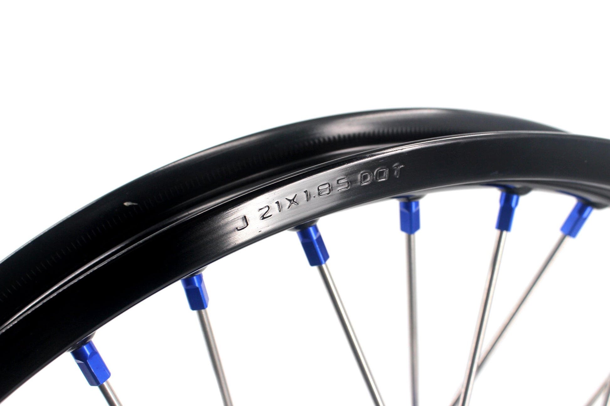 KKE 1.85*21 & 2.5*18 Motorcycle Tubed Spoke Rims Fit Yamaha Tenere 700 2019-2025 Blue - Howling Moto