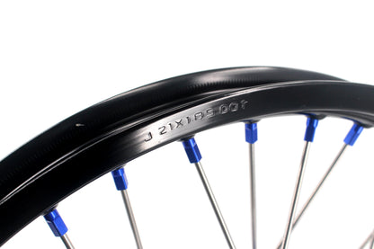 KKE 1.85*21 & 2.5*18 Motorcycle Tubed Spoke Rims Fit Yamaha Tenere 700 2019-2025 Blue - Howling Moto