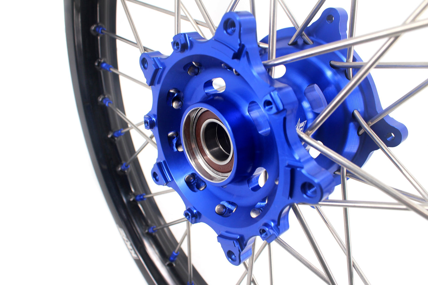 KKE 1.85*21 & 2.5*18 Motorcycle Tubed Spoke Rims Fit Yamaha Tenere 700 2019-2025 Blue - Howling Moto
