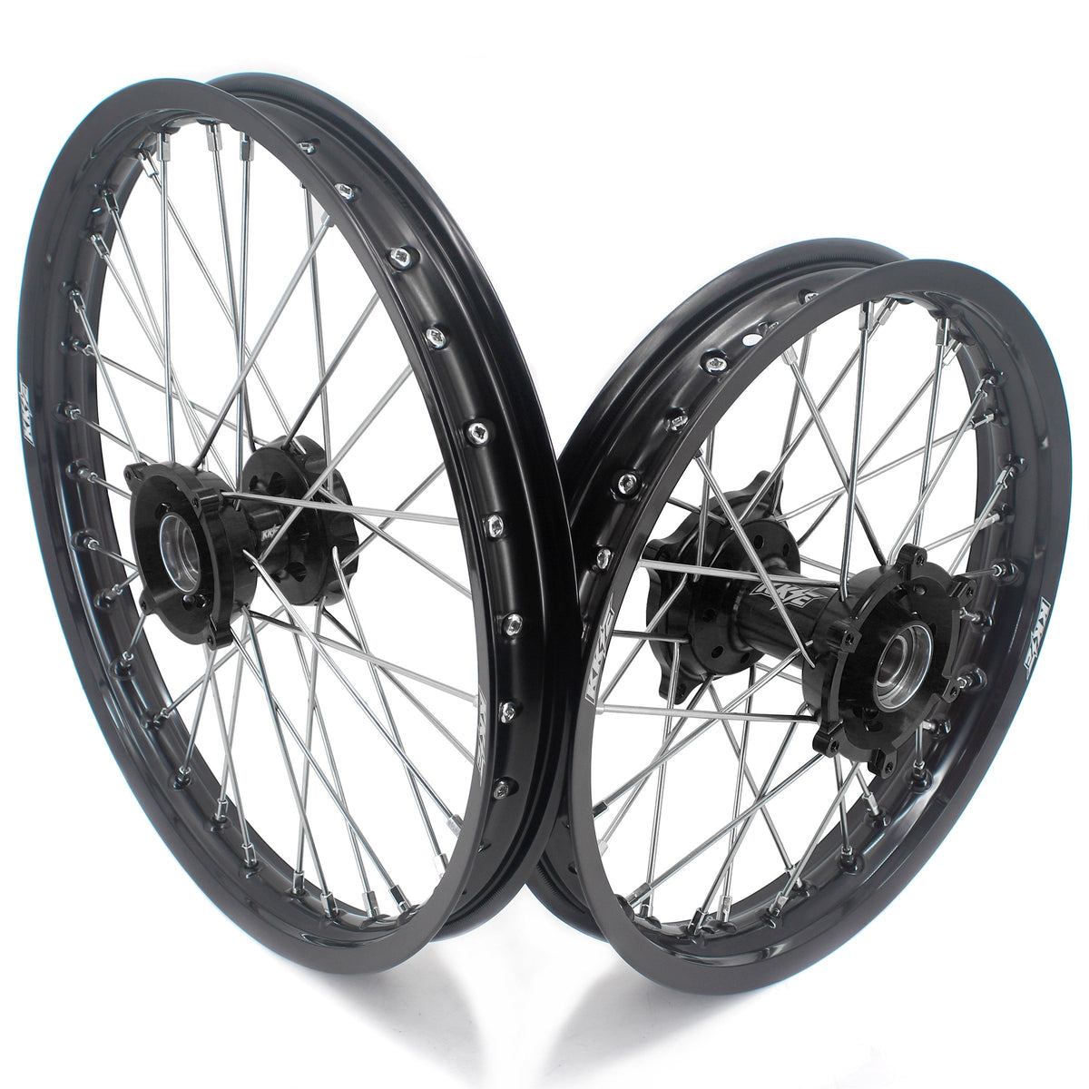 KKE 19/16 Factory Size Kids Big Wheels Rims Fit KTM SX 85 2021-2024 Husqvarna TC85 GAS AGS MC85 Black Hub