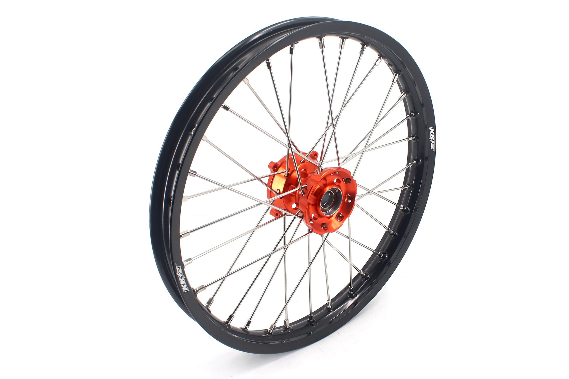 KKE 19" 16" Kid's Big Wheels GLM Rims For KTM SX 85 2021 2022 2023 2024 Orange Hub - Howling Moto