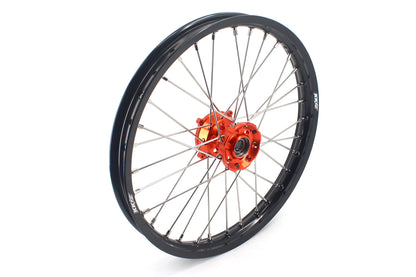 KKE 19" 16" Kid's Big Wheels GLM Rims For KTM SX 85 2021 2022 2023 2024 Orange Hub - Howling Moto