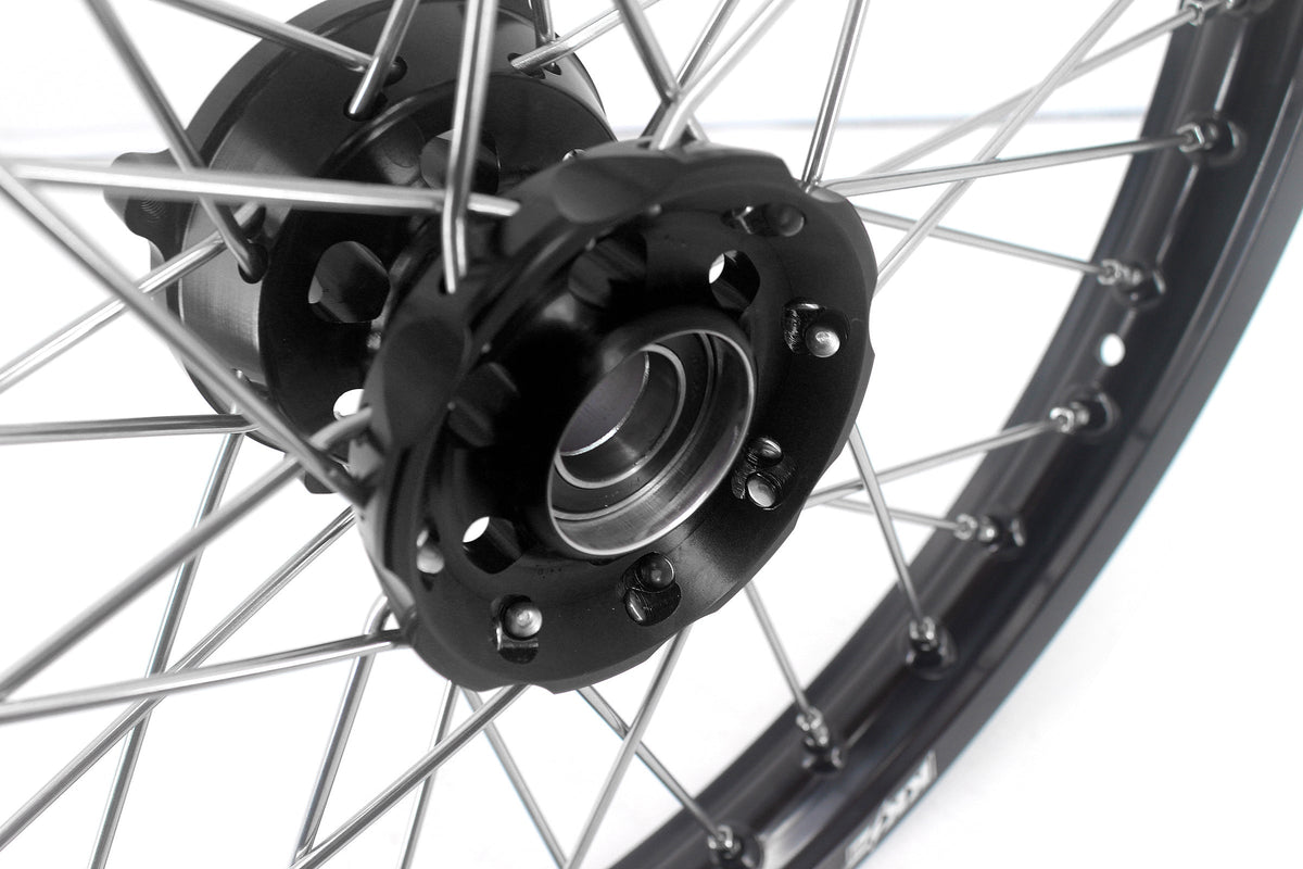 KKE 19/16 Factory Size Kids Big Wheels Rims Fit KTM SX 85 2021-2024 Husqvarna TC85 GAS AGS MC85 Black Hub