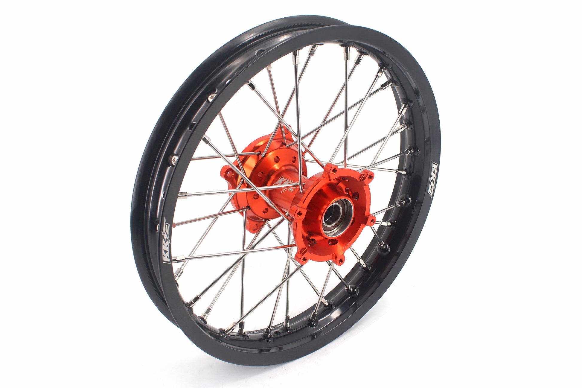 KKE 19" 16" Kid's Big Wheels GLM Rims For KTM SX 85 2021 2022 2023 2024 Orange Hub - Howling Moto