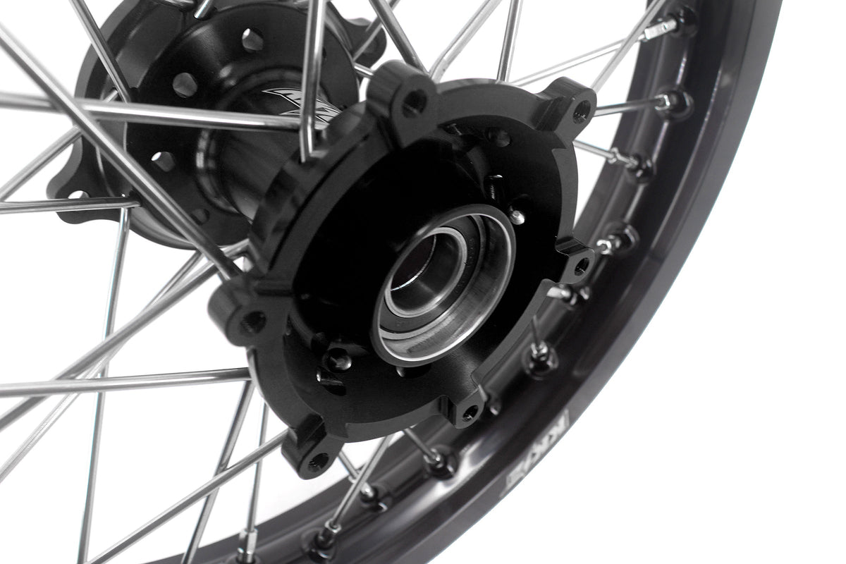 KKE 19/16 Factory Size Kids Big Wheels Rims Fit KTM SX 85 2021-2024 Husqvarna TC85 GAS AGS MC85 Black Hub