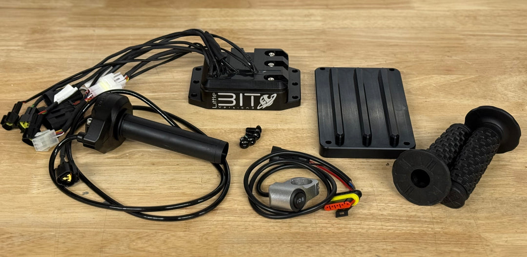 Electro & Co ETM RTR 13kW TruMoto 6+7 powertrain upgrade kit with high-speed and revolver alpha components, shown in the image.