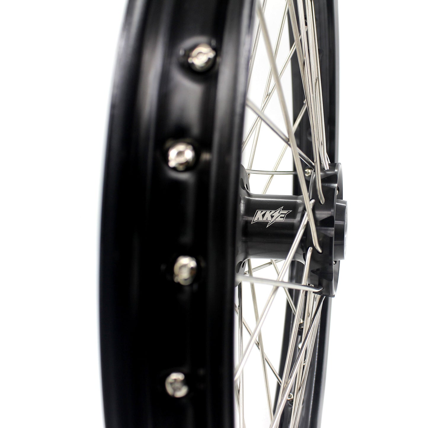 US Stock KKE 1.6*21" E-bike Spoke Wheels Rim Fit For SurRon Ultra Bee 2023-2025 Silver Nipples & Silver Spokes - Howling Moto