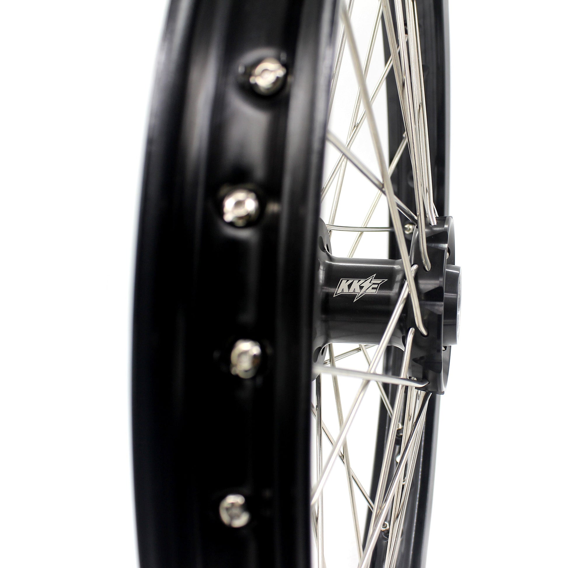 US Stock KKE 1.6*21" E-bike Spoke Wheels Rim Fit For SurRon Ultra Bee 2023-2025 Silver Nipples & Silver Spokes - Howling Moto