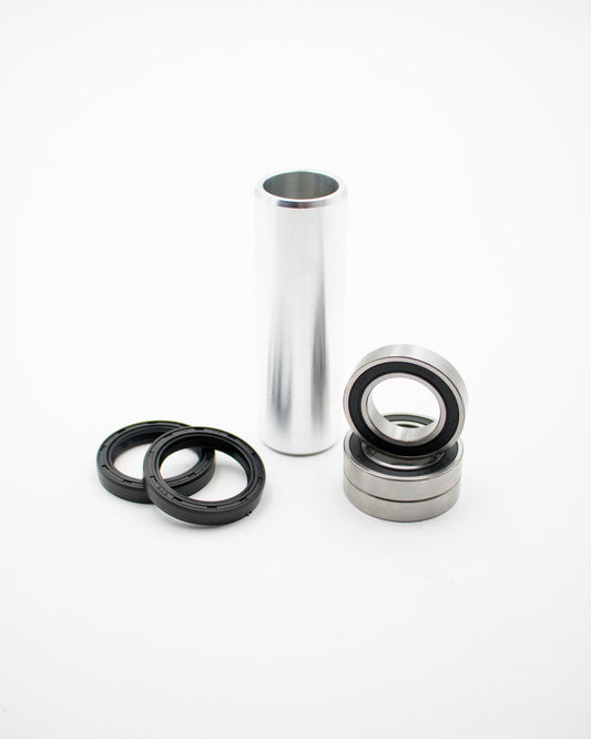 Warp9Racing Honda CRF rear wheel bearing kit with sealed bearings and hardware for optimal fit and performance.