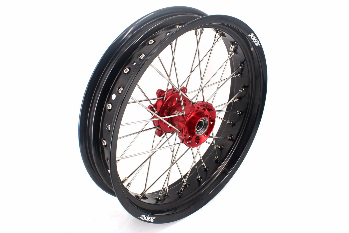 KKE 3.5 & 4.25 Cush Drive Supermoto Rims for HONDA CRF250R/450R 2002-2012 Red&Black - Howling Moto