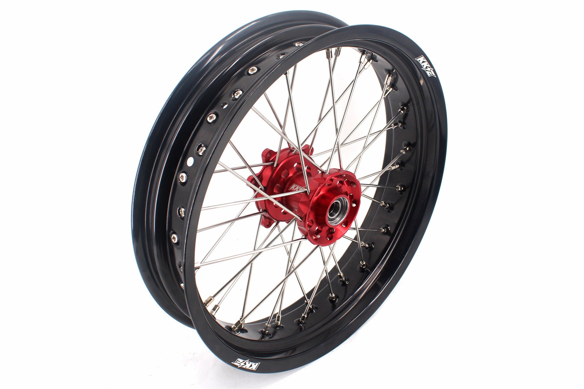 KKE 3.5 & 4.25 Cush Drive Supermoto Rims for HONDA CRF250R/450R 2002-2012 Red&Black - Howling Moto