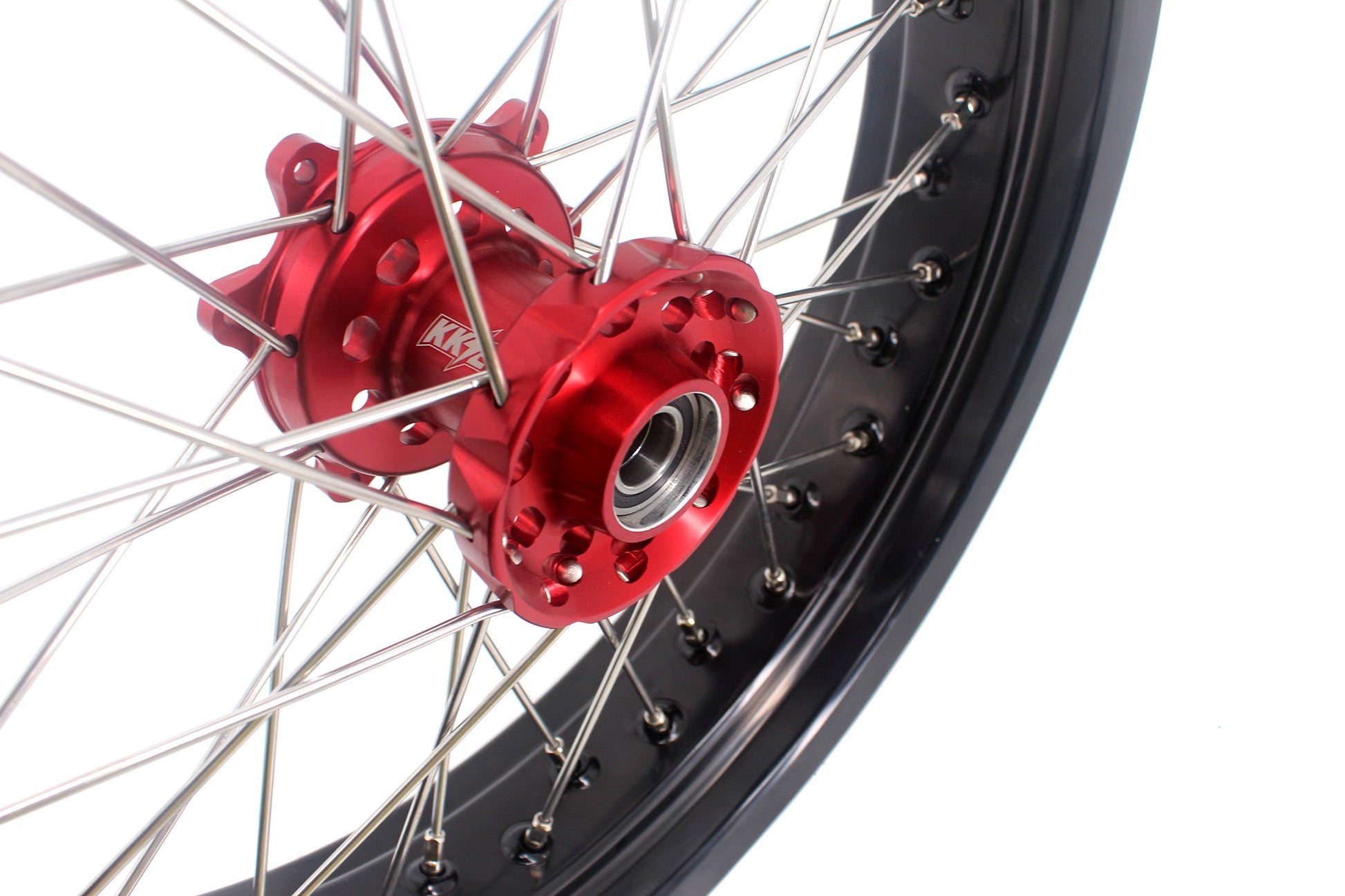 KKE 3.5 & 4.25 Cush Drive Supermoto Rims for HONDA CRF250R/450R 2002-2012 Red&Black - Howling Moto