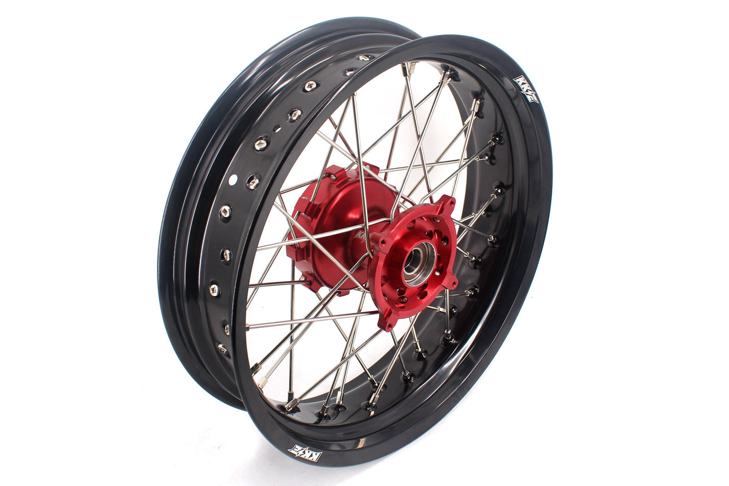 KKE 3.5 & 4.25 Cush Drive Supermoto Rims for HONDA CRF250R/450R 2002-2012 Red&Black - Howling Moto