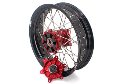 KKE 3.5 & 4.25 Cush Drive Supermoto Rims for HONDA CRF250R/450R 2002-2012 Red&Black - Howling Moto