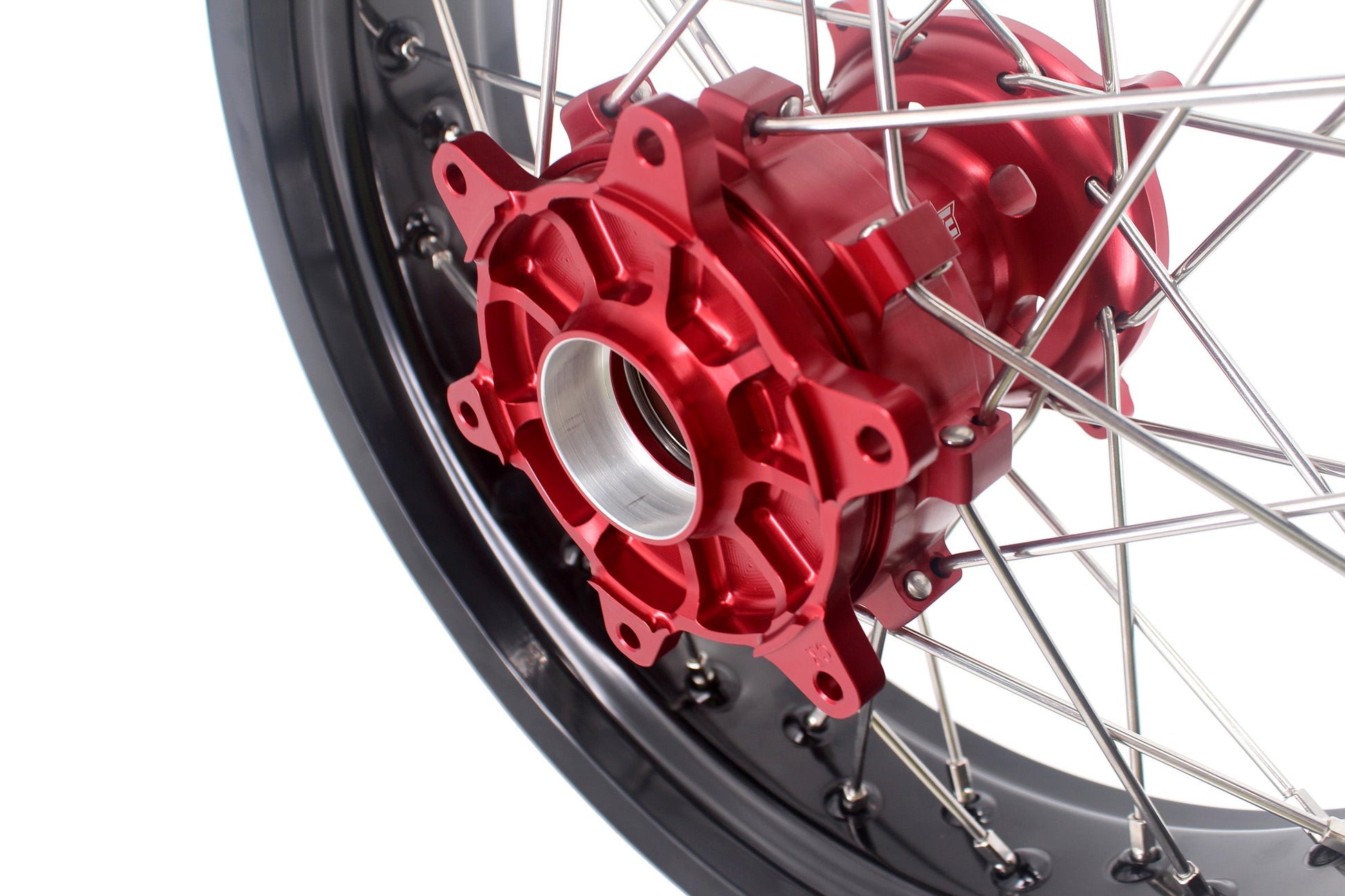 KKE 3.5 & 4.25 Cush Drive Supermoto Rims for HONDA CRF250R/450R 2002-2012 Red&Black - Howling Moto