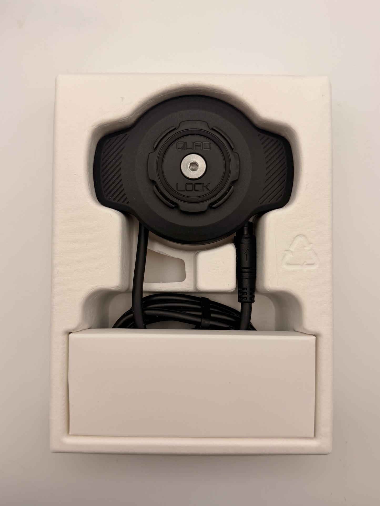 Quad Lock Weatherproof Wireless Charging Head – IP66, Fast Charge, Quad Lock 360 Compatible